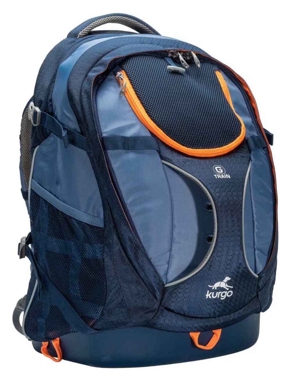 Kurgo Navy and Orange Dog Carrier Backpack